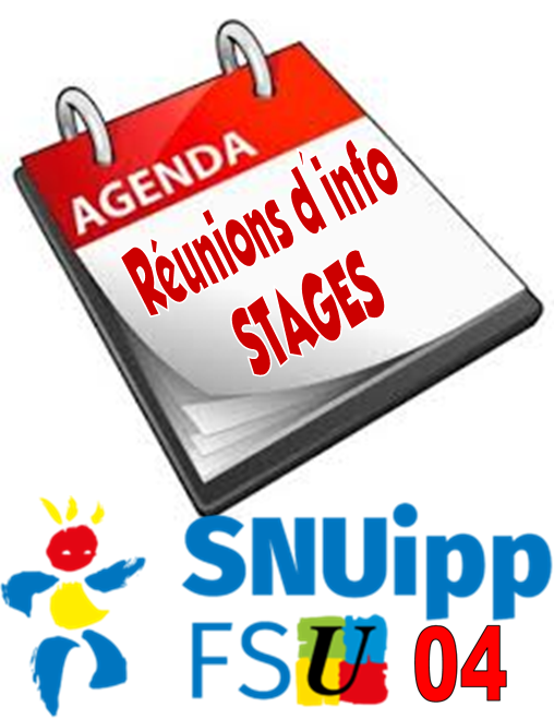 SNUipp04 / CALENDRIER : Réunions d’information syndicale / Stages