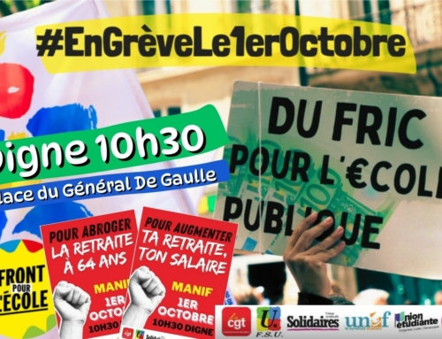 Rémunérations, emplois, budgets : Se mobiliser pour la Fonction publique et les services publics le mardi 1er octobre !