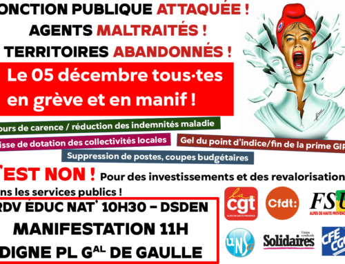 Le 5 décembre, tous·tes en grève et dans la rue!