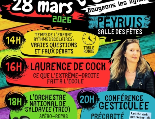 Bougeons l&rsquo;école : samedi 28 mars 2026 à Peyruis